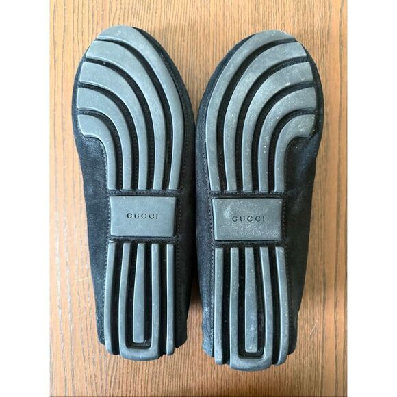 Gucci Horsebit Nubuck Driving Loafer